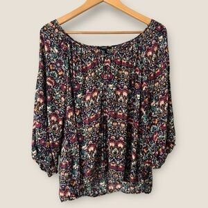 Forever 21 Multicolor Patterned Blouse